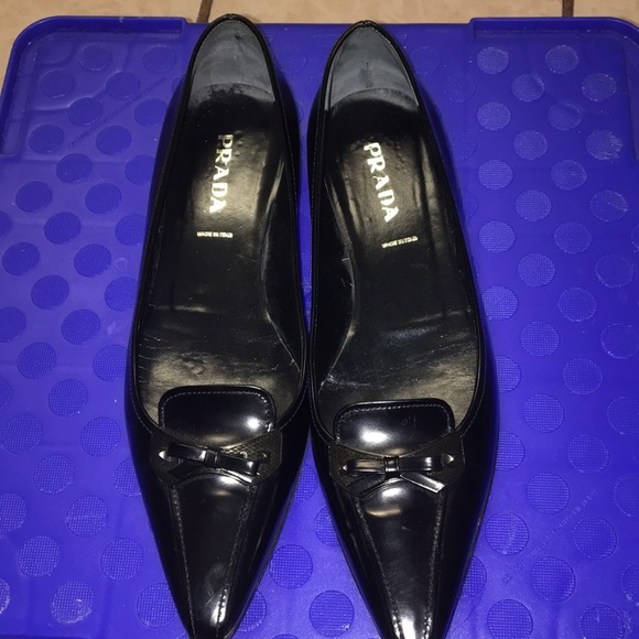 Prada Pointed Toe Flats tiny heel - Picture 4 of 6